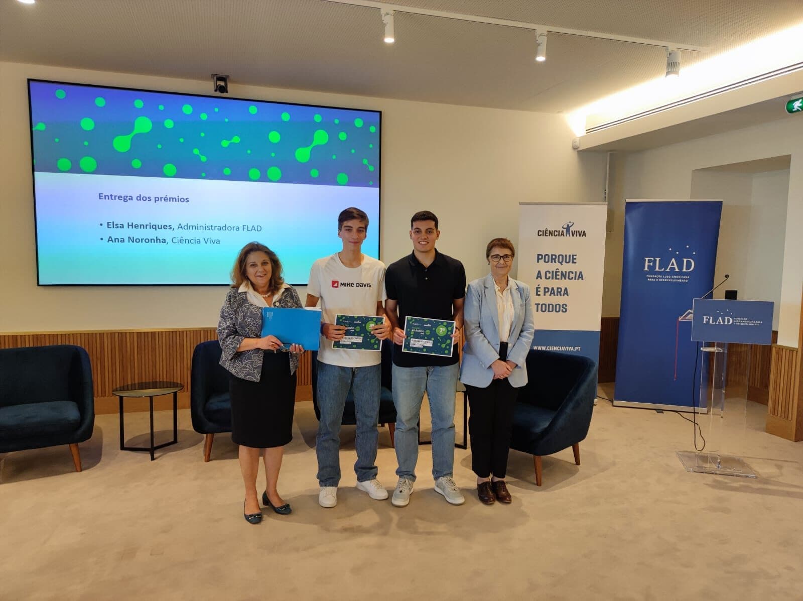 Entrega de prémios no Atlântico Júnior